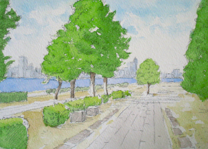 水彩体験参考作品風景スケッチ3