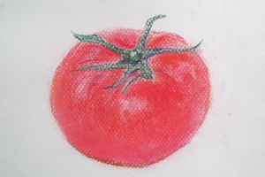 先生と描くパステル画