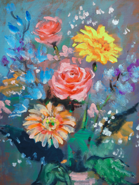 子ども油絵体験